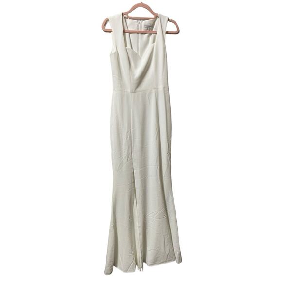 Dress the Population Sleeveless Gown Leg Slit Monroe White Size Small - Picture 4 of 7